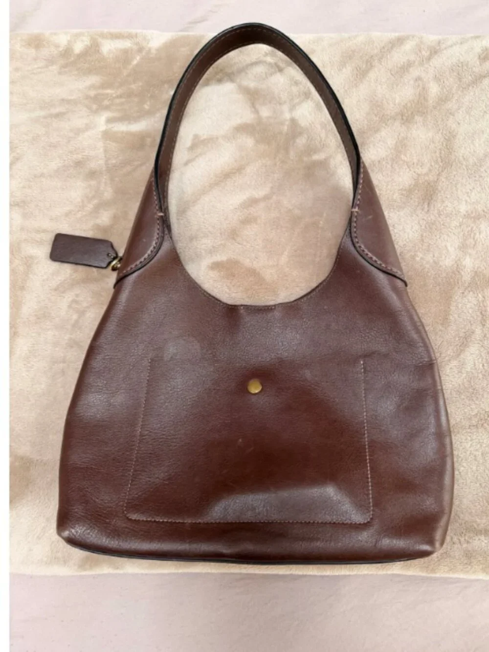 Coach Brown Leather Shoulder Bag Purse Like New Gently Used